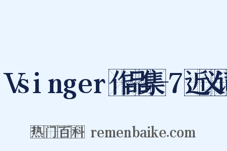 Vsinger作品集-7近义词是什么意思的图片
